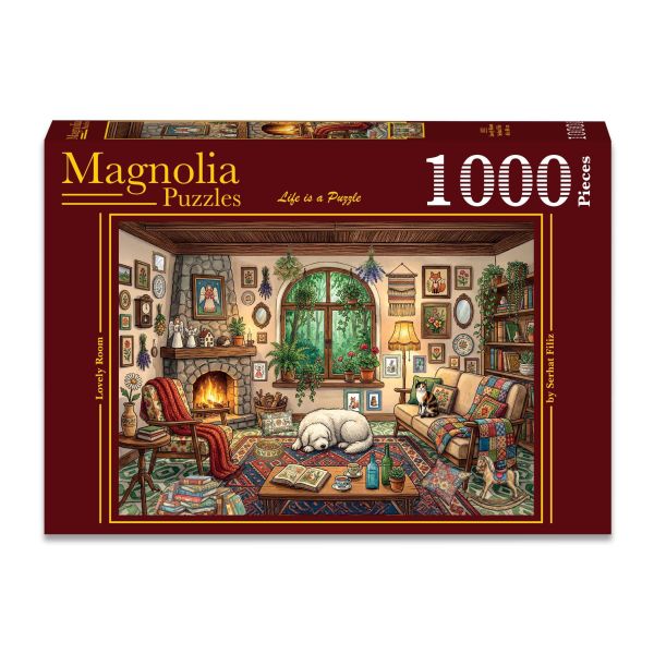 *預購261*土耳其品牌 Magnolia / 漂亮房間 / 1000片 黑咖啡拼圖,拼圖,預購,漂亮房間,漂亮,房間,狗狗,貓咪,舒適,書籍,色彩,溫馨,溫暖,特色,藝術家,藝術,主題,1000片,Magnolia,土耳其品牌