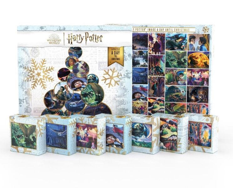 預購280*美國品牌 NYCP / 哈利波特 耶誕節倒數日曆 / 100片*24盒 黑咖啡拼圖,拼圖,預購,哈利波特耶誕節倒數日曆,耶誕節,日曆拼圖,節慶,溫馨,節日,時光,驚喜,樂趣,魅力,節日倒數,溫馨,氣氛,色彩,細節豐富,特色,藝術家,藝術,主題,2400片,NYCP,美國品牌