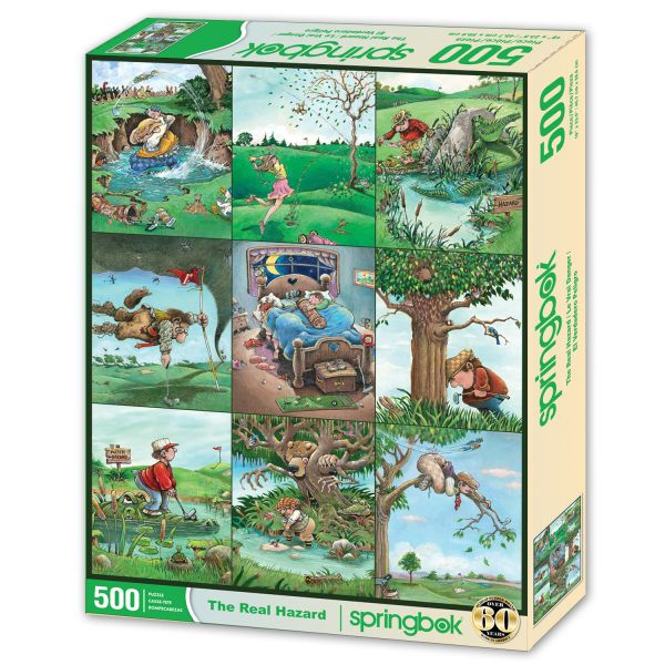 *預購213*美國品牌 Springbok / 瘋狂高爾夫 / 500片 黑咖啡拼圖,拼圖,預購,瘋狂高爾夫,高爾夫,瘋狂,幽默,風趣,可愛,卡通,元素,禮物,不規則拼片,特色,藝術家,藝術,主題,500片,Springbok,美國品牌