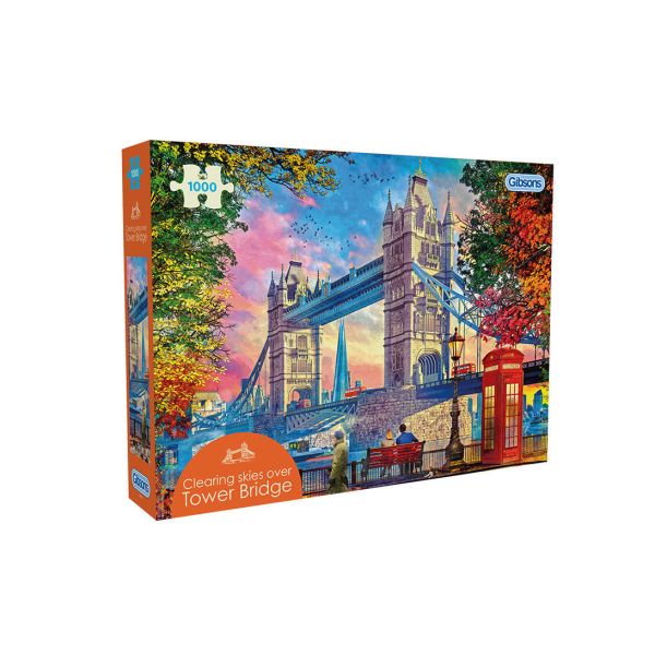 *預購199* 英國品牌 Gibsons / 倫敦塔橋 - 倫敦 / 1000片 黑咖啡拼圖,拼圖,預購,倫敦塔橋,倫敦,英國,天際線,泰晤士,美景,色彩繽紛,悠閒,散步,城市,世界,特色,藝術家,藝術,主題,1000片,Gibsons,英國品牌