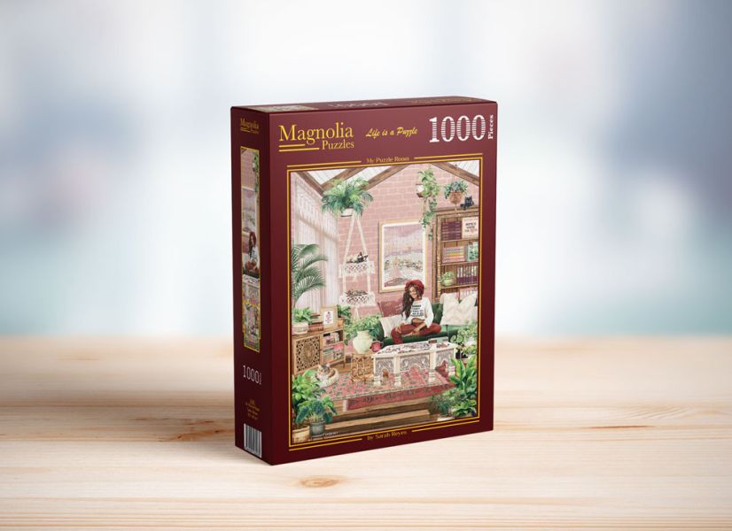 *預購208*土耳其品牌 Magnolia / 我的拼圖空間 / 1000片 黑咖啡拼圖,拼圖,預購,我的拼圖空間,拼圖空間,房間,日常魅力,貓,午後時光,悠閒,溫暖,細節,生活,特色,藝術家,藝術,主題,1000片,Magnolia,土耳其品牌
