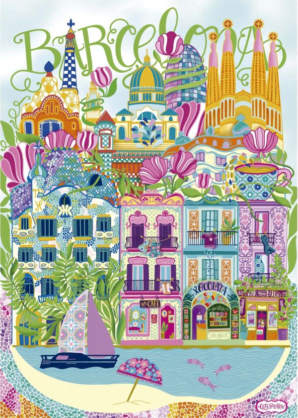 *預購250*西班牙品牌 Educa / 巴塞隆納 / 1000片 黑咖啡拼圖,拼圖,預購,巴塞隆納,西班牙,聖家堂,巴特略之家,古埃爾公園,高第風格,馬賽克色彩,文化,歡樂,色彩,生活,美麗,建築,城市景觀,地標,旅行,特色,藝術家,藝術,主題,1000片,Educa,西班牙品牌