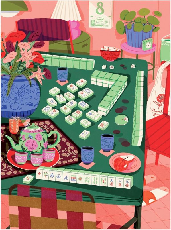 預購281*美國品牌 Galison / 麻將社交 / 1000片 黑咖啡拼圖,拼圖,預購,麻將社交,麻將,社交,元素,文化,社交娛樂,傳統,當代,樂趣魅力,色彩,細節豐富,特色,藝術家,藝術,主題,1000片,Galison,美國品牌