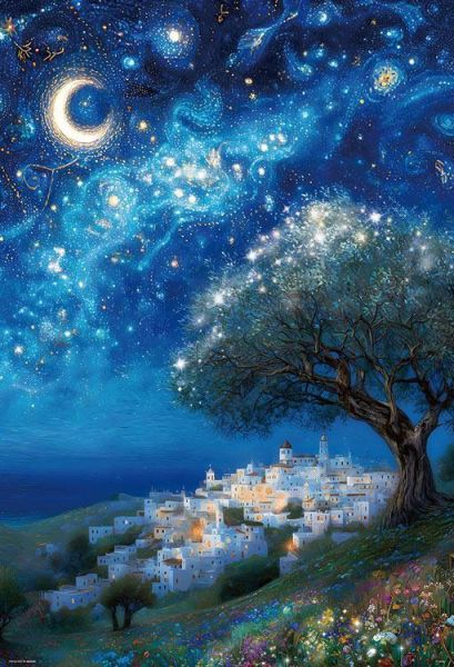 *預購249*日本品牌 BEVERLY / 星夜的回憶 / 1000片 黑咖啡拼圖,拼圖,預購,星夜的回憶,星夜,夜色,色彩,和諧色調,美麗,萬花筒印刷,特色,藝術家,藝術,主題,1000片,Beverly,日本品牌