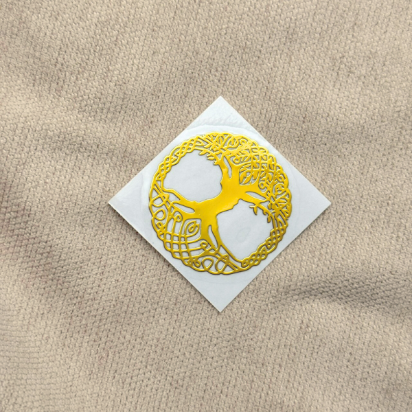 生命之花 豐盛樹 金屬銅貼紙 能量,淨化,貼紙,符號,生命之花,豐盛樹,品植purigin,金屬貼紙