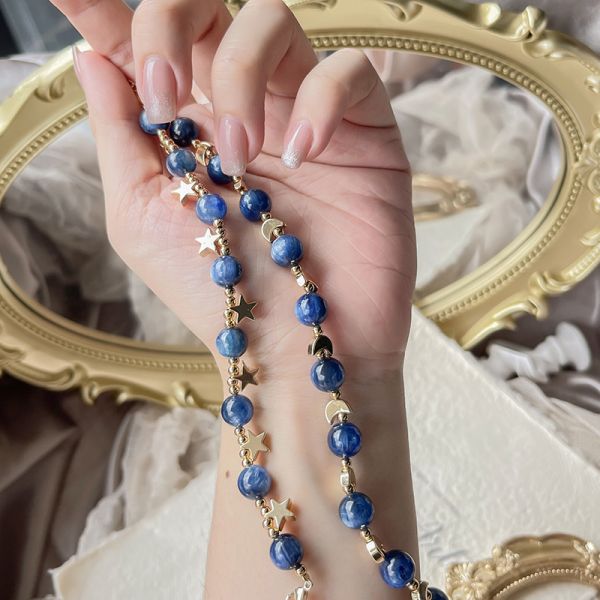 天然DIY藍晶石 水晶手環 手鍊 