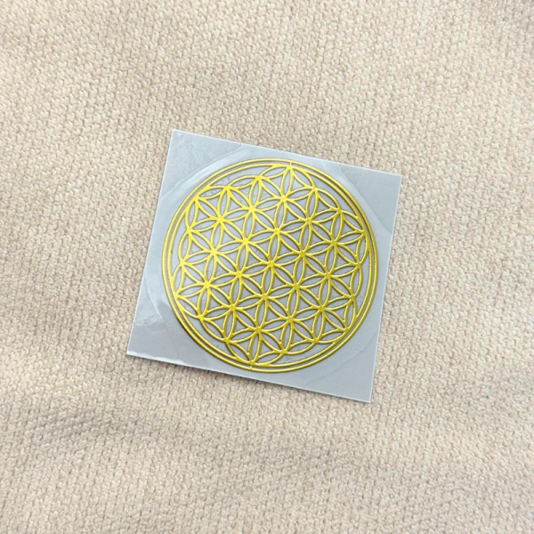 生命之花 豐盛樹 金屬銅貼紙 能量,淨化,貼紙,符號,生命之花,豐盛樹,品植purigin,金屬貼紙