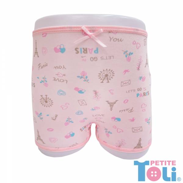 (單件)日本製女童萊賽爾四角內褲(粉/黃) 