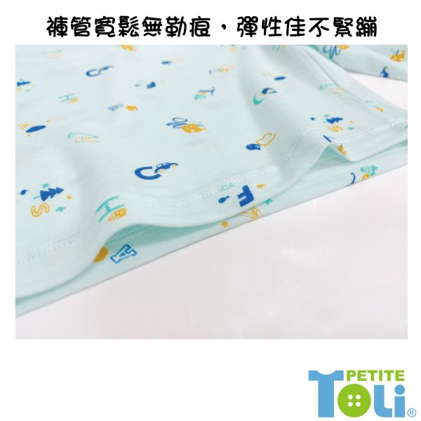 台灣製男童萊賽爾抗菌短袖套裝(綠) 