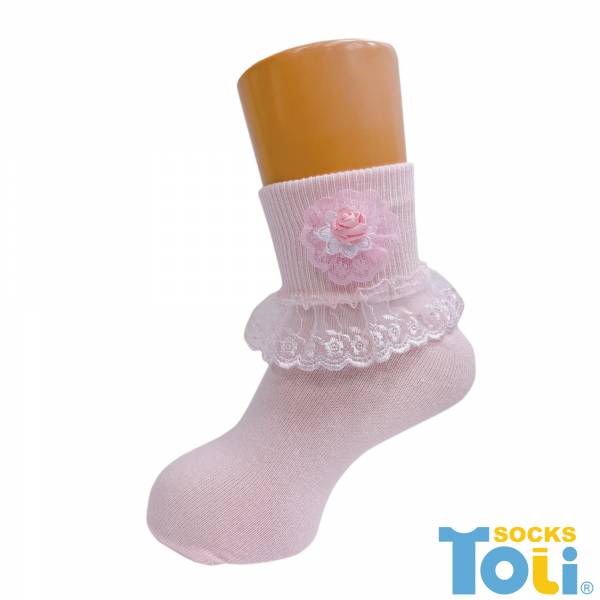 TOLI兒童花邊襪17~22cm 