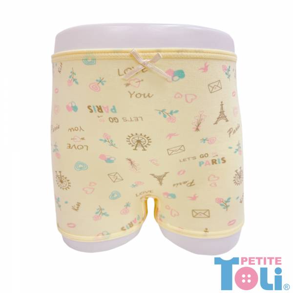 (單件)日本製女童萊賽爾四角內褲(粉/黃) 