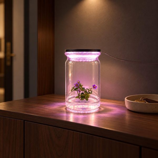 玻璃蓋10號瓶紫芳草燈座組 