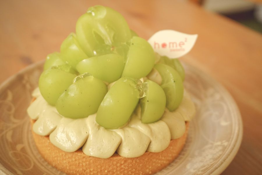 茉莉麝香葡萄塔 麝香葡萄塔,水果塔,生日蛋糕,慶生蛋糕,新竹甜點,下午茶,茉莉綠茶,法式甜點