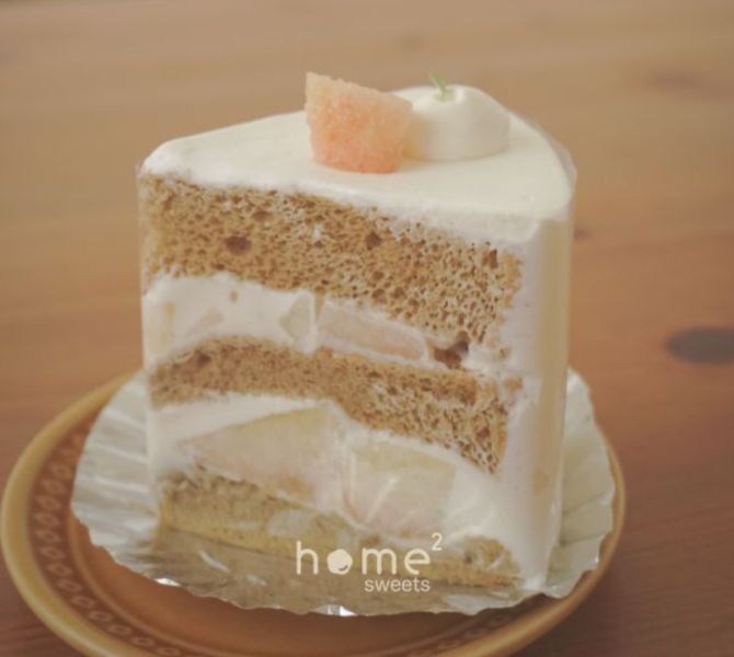 [季節限定]白桃烏龍奶蓋戚風 新竹甜點,生日蛋糕,水蜜桃,烏龍茶,奶蓋
