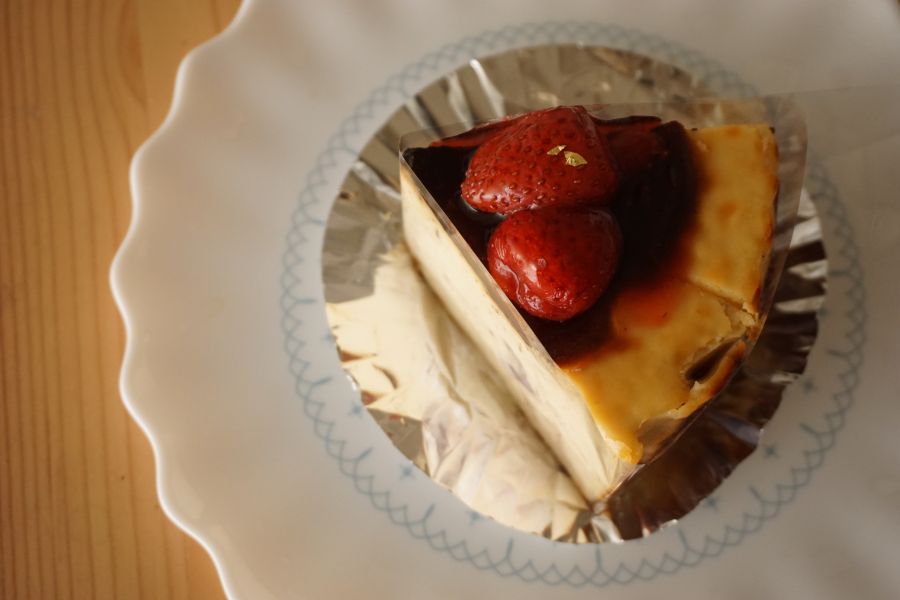 漬草莓巴斯克乳酪 糖漬草莓, 巴斯克, 半熟乳酪,乳酪蛋糕, cheesecake, basque,新竹蛋糕,慶生蛋糕