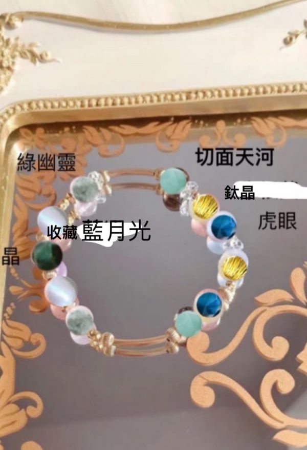 做到15 注金 收藏藍 鈦晶 綠幽靈 綠髮晶 切面天河 