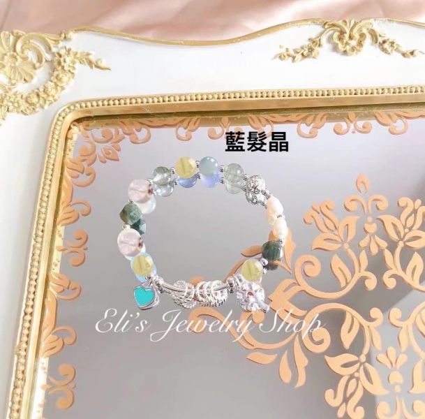 14 黃水晶 綠幽靈 綠髮晶 藍髮晶 白阿賽 