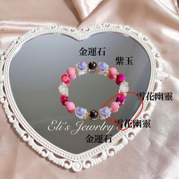 15.7 金運石 紫玉晶雪花幽靈 虎眼 薔薇 