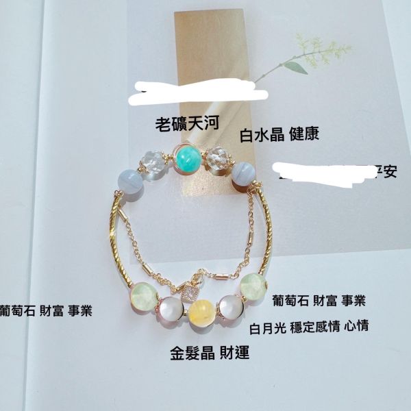 16.8 老礦天河 金髮晶 葡萄石 白水晶 