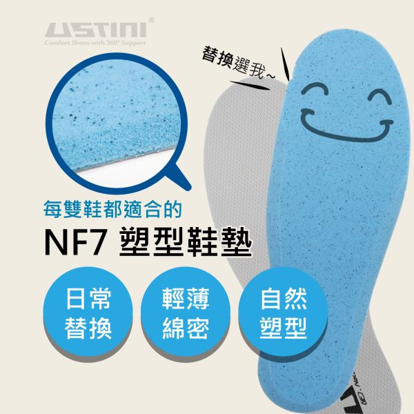 NF7 7天塑型鞋墊 鞋墊,USTINI,太極,接地氣,太極鞋墊,舒適鞋墊,貼合腳型,七天塑形,NF7