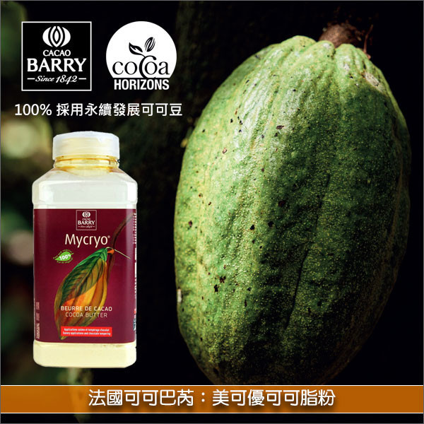 《分裝》法國可可巴芮 Cacao Barry：美可優可可脂粉 手工巧克力,巧克力噴飾,慕斯,甘納許