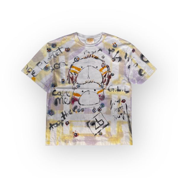 015/100 ATW #短袖T恤 | 4號 SHOUSHOU T-shirt 手繪 藝術 潮流 休閒 上衣 設計師