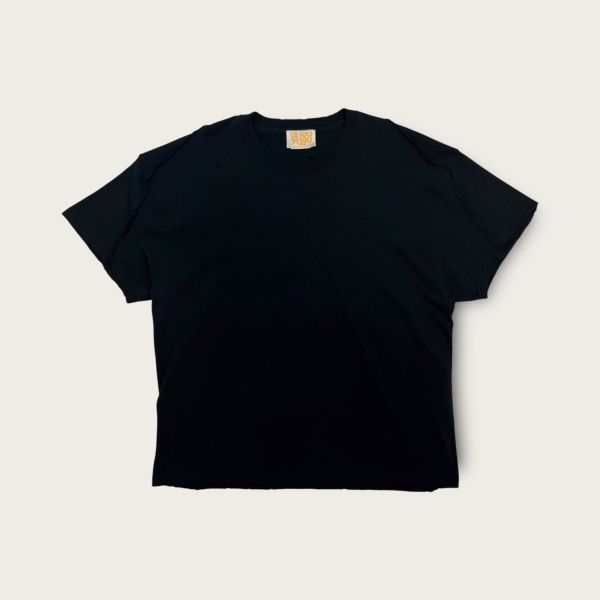 no.312 #Wild Crop重磅短袖黑色T恤 | 4.5號 SHOUSHOU T-shirt 手繪 藝術 潮流 休閒 上衣 設計師