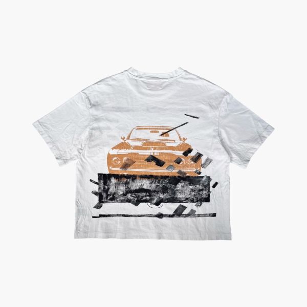 010/100 ATW #短袖T恤 | 4號 SHOUSHOU T-shirt 手繪 藝術 潮流 休閒 上衣 設計師