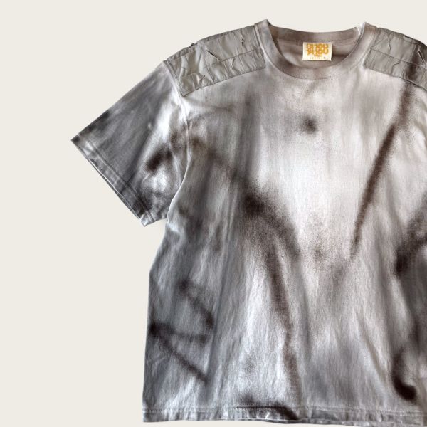 no.196 #重磅短袖T恤 | 5號 SHOUSHOU T-shirt 手繪 藝術 潮流 休閒 上衣 設計師
