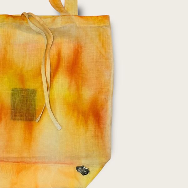 no.250 #100%亞麻咻包SHOUBAG | M SHOUSHOU、咻包、手繪購物袋、藝術托特包、台灣設計、環保袋、手工包包、麻料包、夏日穿搭、手工繪製