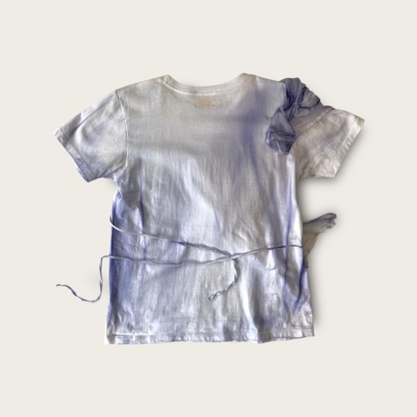 no.214 #女版拼接立裁麻料短袖T恤 1號 T-shirt
