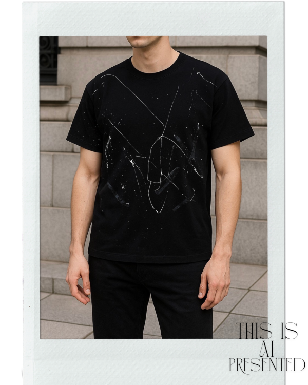 no.144 #重磅短袖T恤 | 5號 SHOUSHOU T-shirt 手繪 藝術 潮流 休閒 上衣 設計師