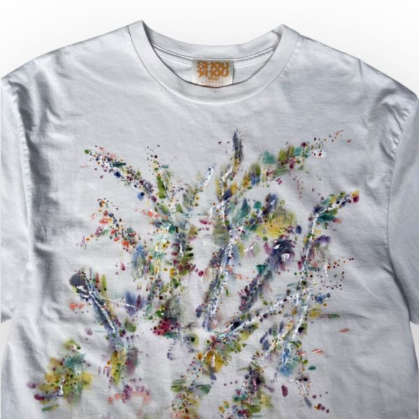 018/100 ATW #短袖T恤 | 4號 SHOUSHOU T-shirt 手繪 藝術 潮流 休閒 上衣 設計師
