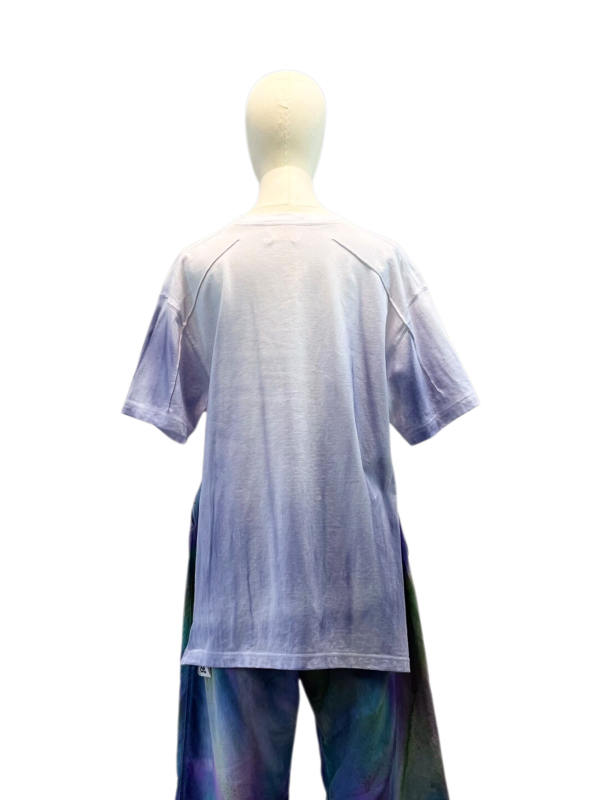 no.210 #大側岔oversize重磅短袖T恤 SHOUSHOU T-shirt  藝術 潮流 休閒 上衣 設計師