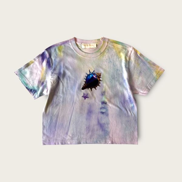 no.232 #棉柔短版T恤 | 2號 SHOUSHOU T-shirt 手繪 藝術 潮流 休閒 上衣 設計師