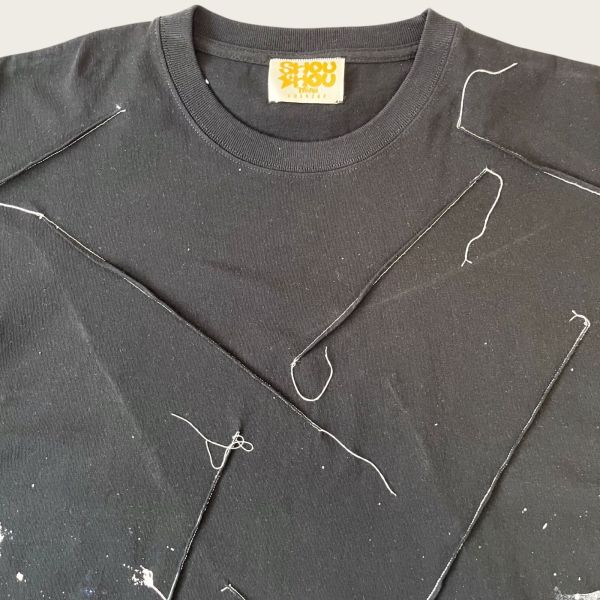 no.144 #重磅短袖T恤 | 5號 SHOUSHOU T-shirt 手繪 藝術 潮流 休閒 上衣 設計師