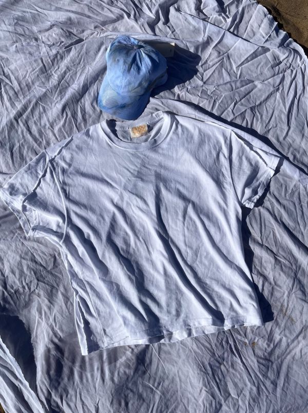 no.311 #Wild Crop重磅短袖白色T恤 | 4.5號 SHOUSHOU T-shirt 手繪 藝術 潮流 休閒 上衣 設計師