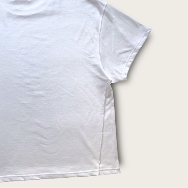 no.311 #Wild Crop重磅短袖白色T恤 | 4.5號 SHOUSHOU T-shirt 手繪 藝術 潮流 休閒 上衣 設計師