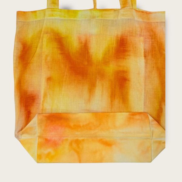 no.250 #100%亞麻咻包SHOUBAG | M SHOUSHOU、咻包、手繪購物袋、藝術托特包、台灣設計、環保袋、手工包包、麻料包、夏日穿搭、手工繪製