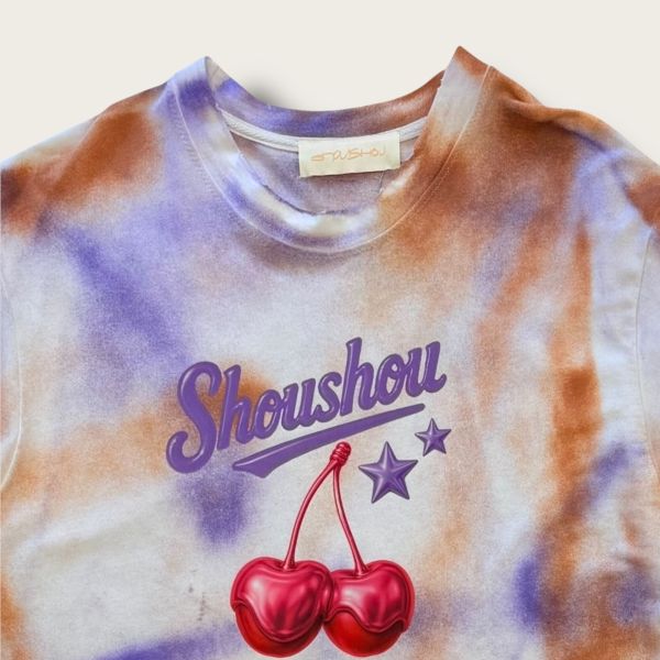 no.264 #純棉小絨布短袖T恤 | 4號 SHOUSHOU T-shirt 手繪 藝術 潮流 休閒 上衣 設計師