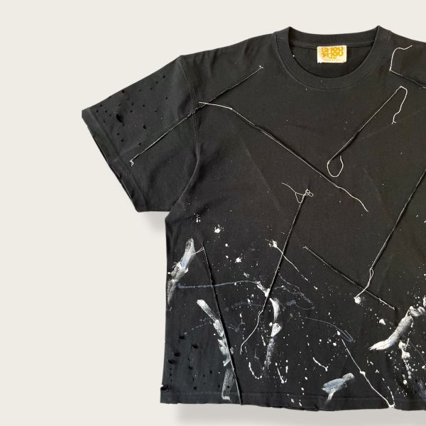 no.144 #重磅短袖T恤 | 5號 SHOUSHOU T-shirt 手繪 藝術 潮流 休閒 上衣 設計師