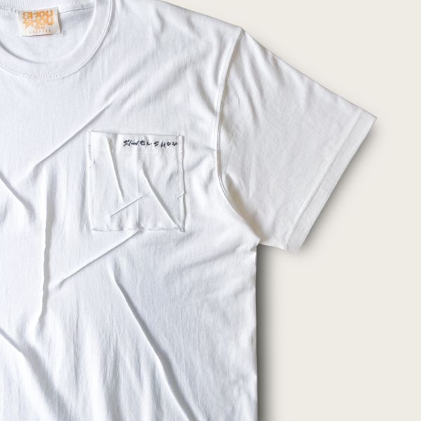 no.306 #重磅立體抓褶口袋短袖T恤 | 4號 SHOUSHOU T-shirt  藝術 潮流 休閒 上衣 設計師