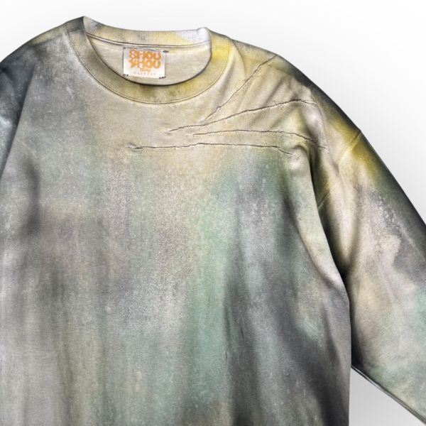 Archive sale | 重磅長袖T恤 | 4號 SHOUSHOU T-shirt 手繪 藝術 潮流 休閒 上衣 設計師