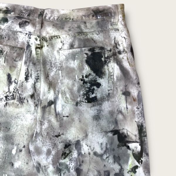 Archive sale | 手繪牛仔直筒褲 