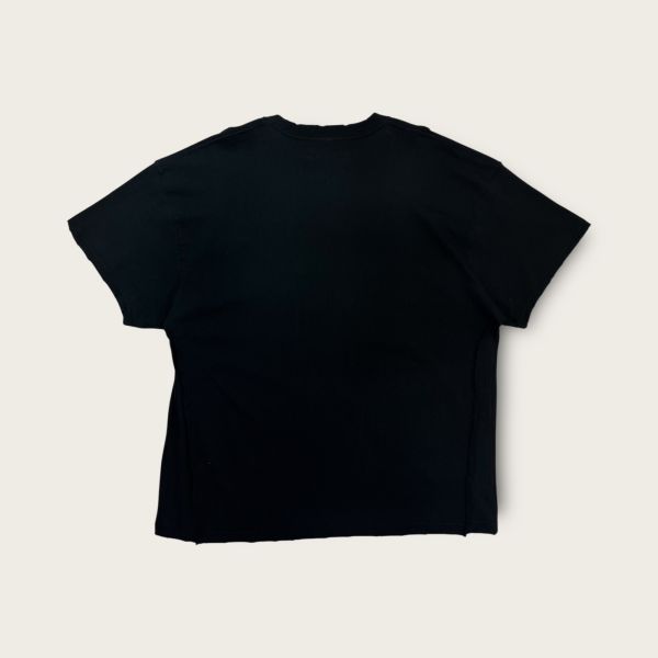 no.312 #Wild Crop重磅短袖黑色T恤 | 4.5號 SHOUSHOU T-shirt 手繪 藝術 潮流 休閒 上衣 設計師