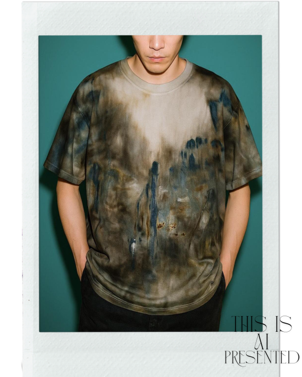 no.187 #重磅短袖T恤 | 5號 SHOUSHOU T-shirt 手繪 藝術 潮流 休閒 上衣 設計師