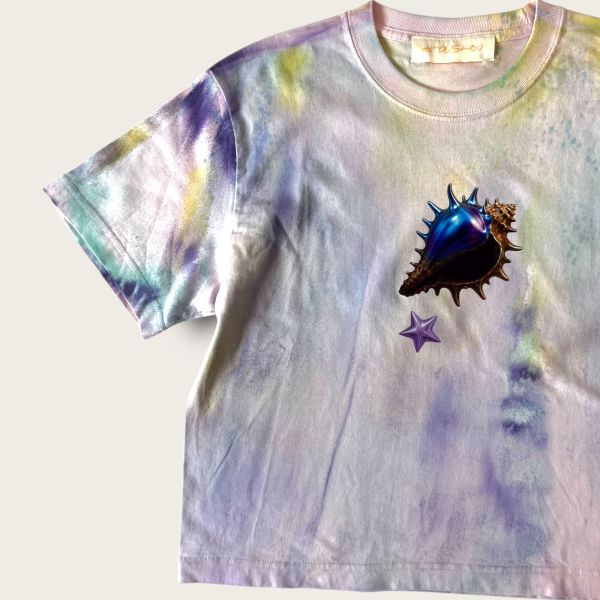 no.232 #棉柔短版T恤 | 2號 SHOUSHOU T-shirt 手繪 藝術 潮流 休閒 上衣 設計師