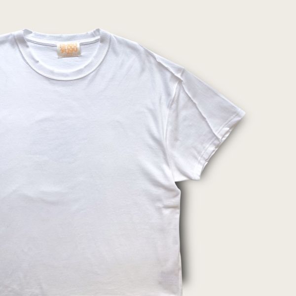no.311 #Wild Crop重磅短袖白色T恤 | 4.5號 SHOUSHOU T-shirt 手繪 藝術 潮流 休閒 上衣 設計師