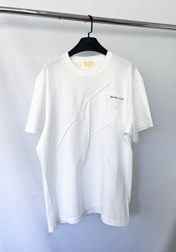 no.306 #重磅立體抓褶口袋短袖T恤 | 4號 SHOUSHOU T-shirt  藝術 潮流 休閒 上衣 設計師