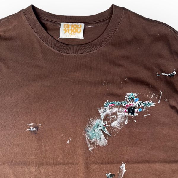 009 /100 ATW #短袖T恤 | 4號 SHOUSHOU T-shirt 手繪 藝術 潮流 休閒 上衣 設計師
